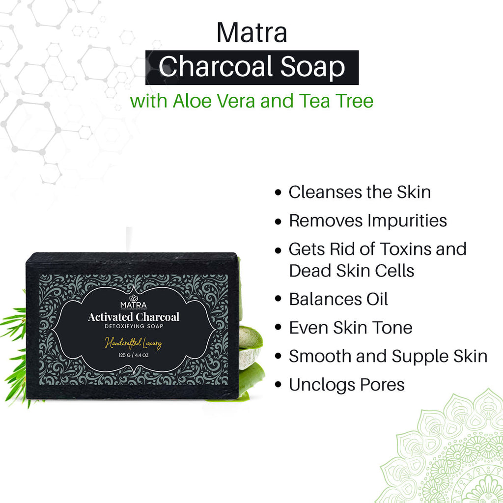 Activated Charcoal Soap Handmade Bathing Soap for Detoxifying & Deep Cleansing
