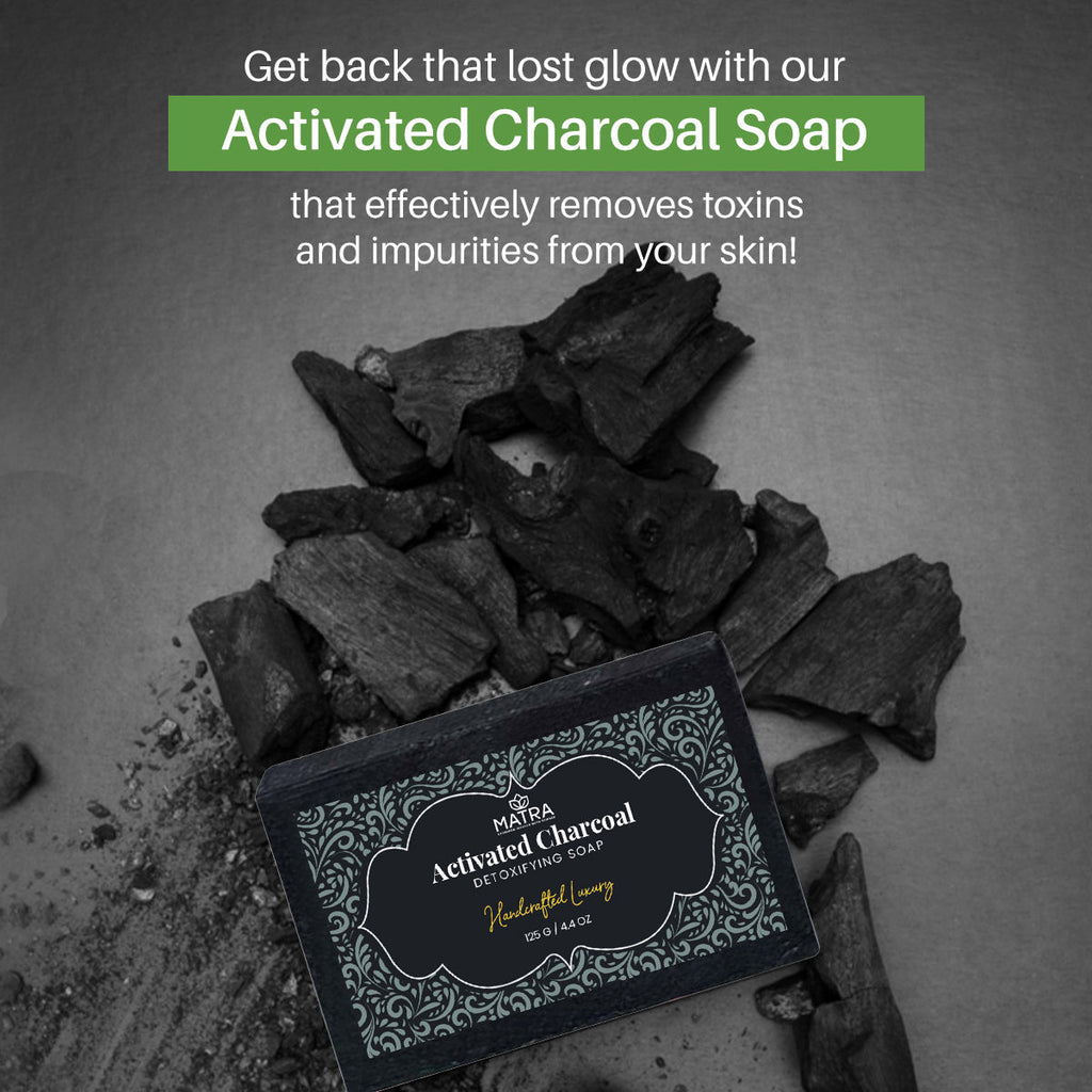 Activated Charcoal Soap Handmade Bathing Soap for Detoxifying & Deep Cleansing