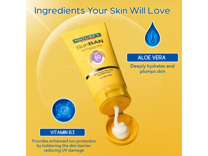 Sunban Spf 50 Pa+++ Sunscreen & Tan Block Lotion