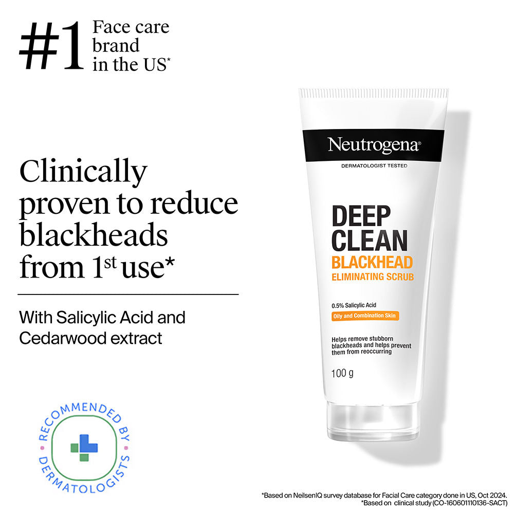 Deep Clean Blackhead Eliminating Face Scrub & Exfoliator with Salicylic Acid