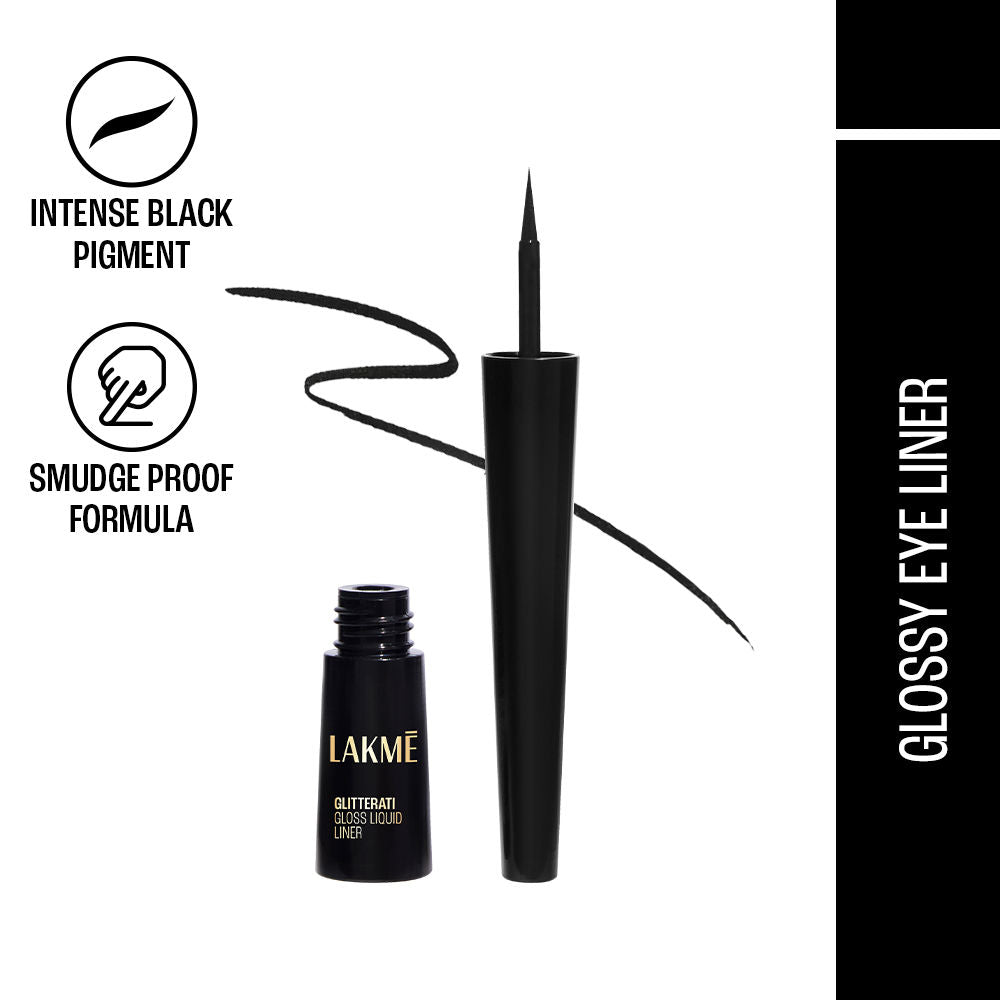 Absolute Gloss Artist Eye Liner, Long Lasting, Smudgeproof - Black