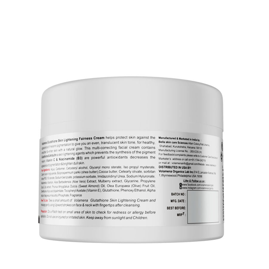 Glutathione Skin Lightening Fairness Cream