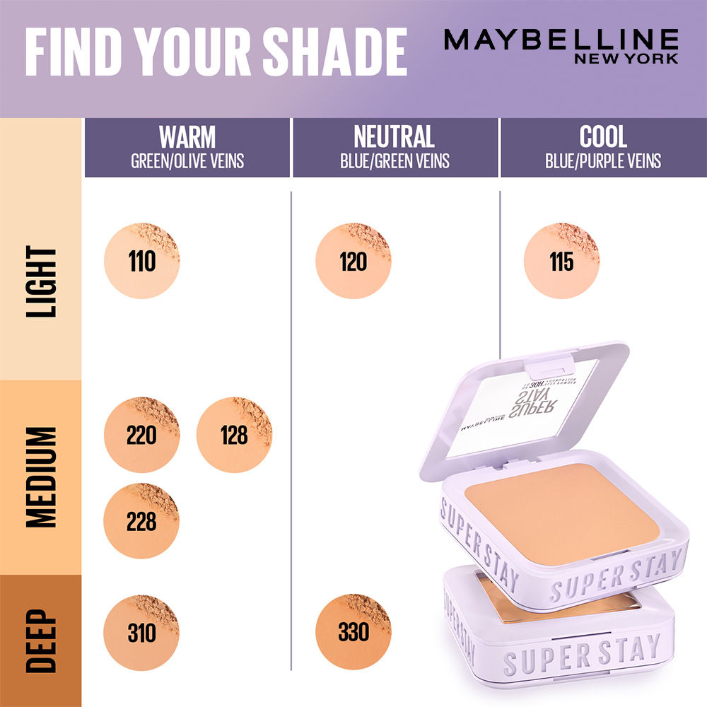Super Stay Flex Powder Foundation Compact-30H Full Cover-for Oily Skin