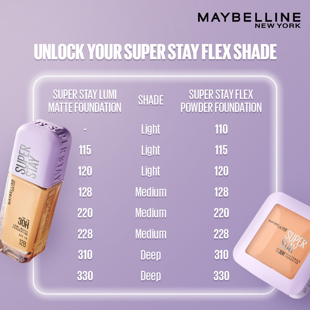 Super Stay Flex Powder Foundation Compact-30H Full Cover-for Oily Skin
