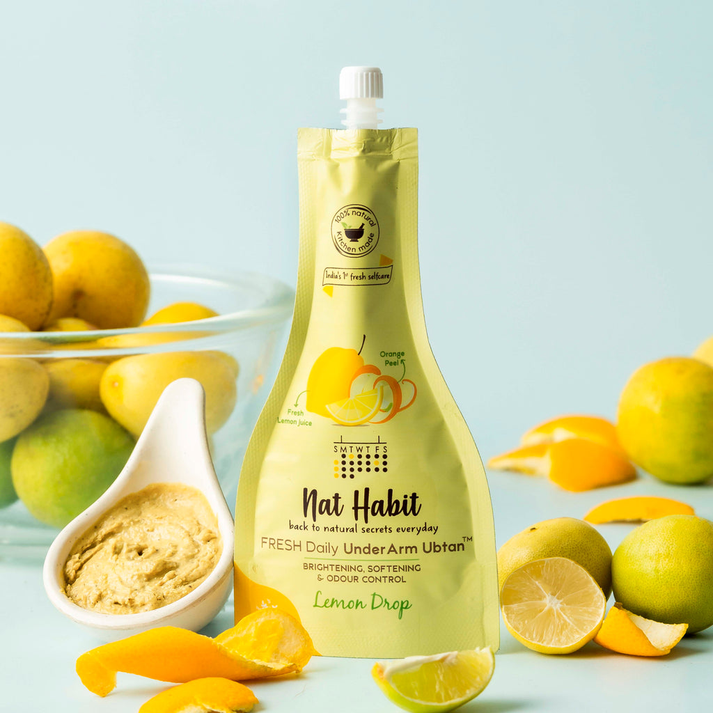 Fresh Lemon Drop Underarm Ubtan 4-in-1 Scrub