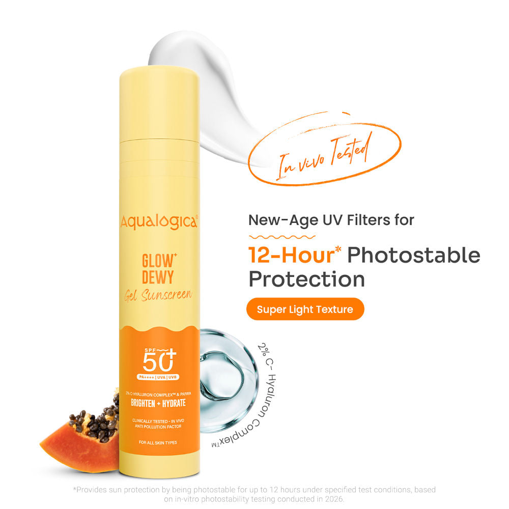 Glow+ Dewy Sunscreen Gel SPF 50+ PA++++