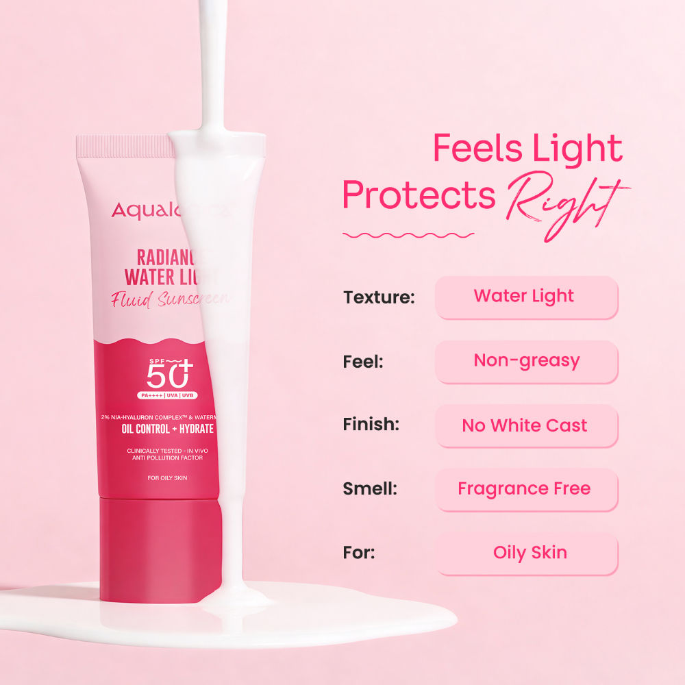 Radiance Fluid Sunscreen SPF50+ PA++++ with Niacinamide & Watermelon For Oily Skin