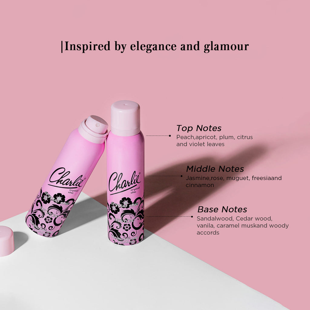 Charlie Crystal Chic Perfumed Body Spray For Her