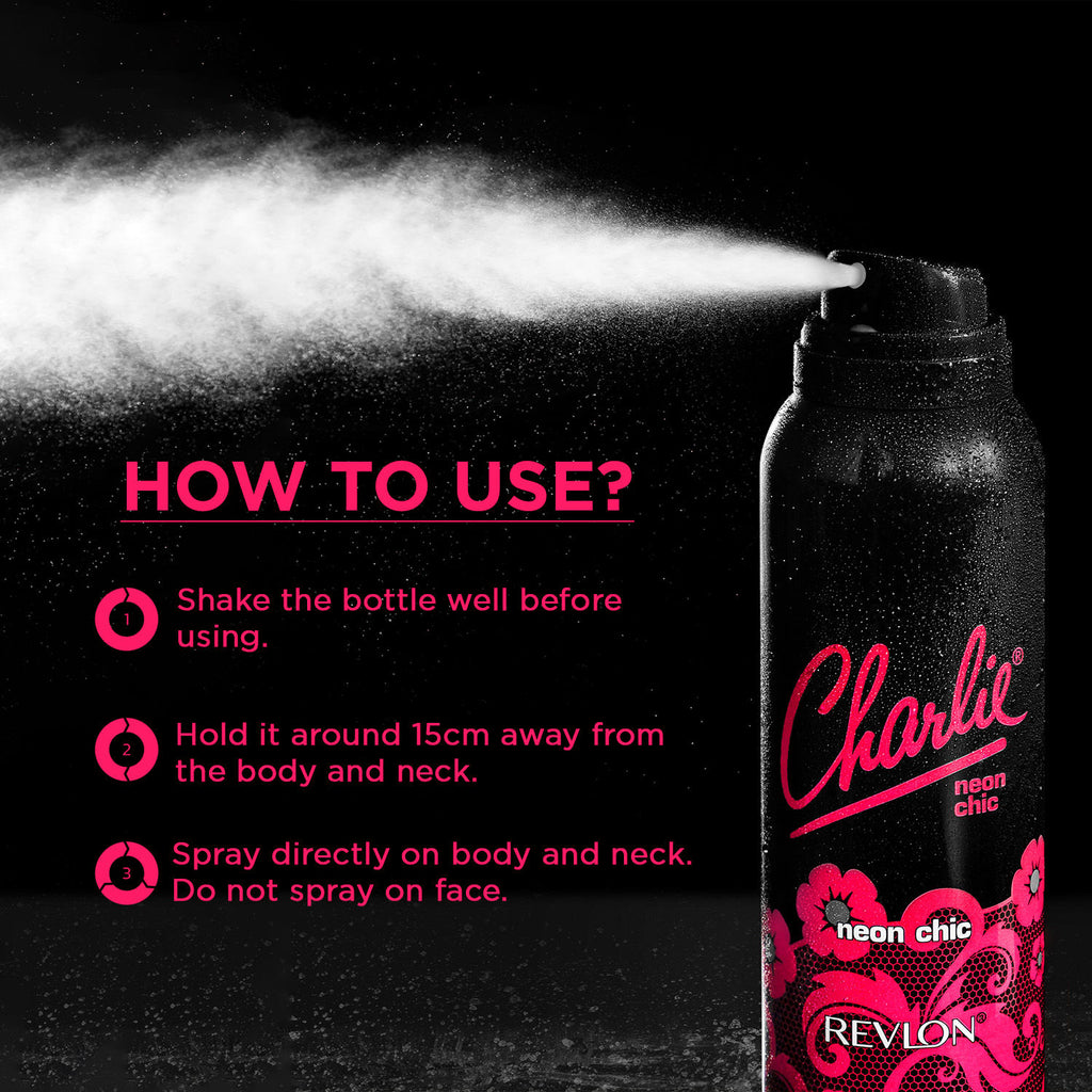 Charlie Neon Chic Perfumed Body Spray For Her