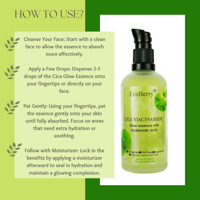Cica Niacinamide Glow Essence with Hyaluronic Acid