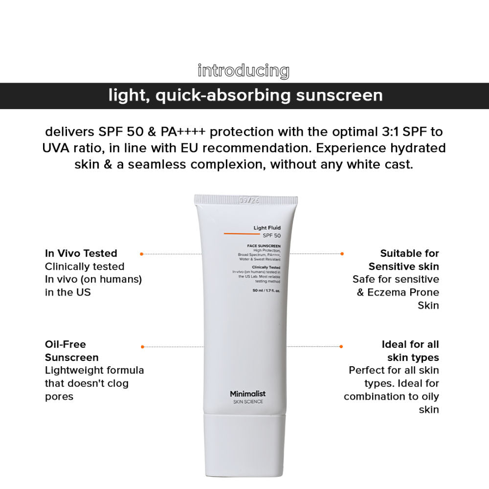 Light Fluid SPF 50 Face Sunscreen