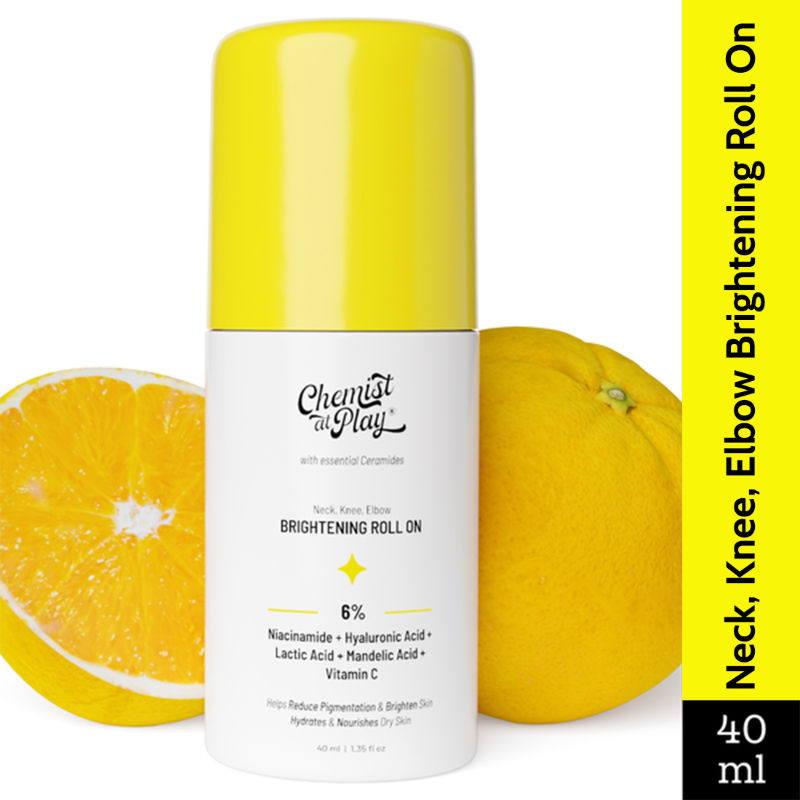 Vitamin C Neck Knee Elbow Brightening Roll On for Men & Women