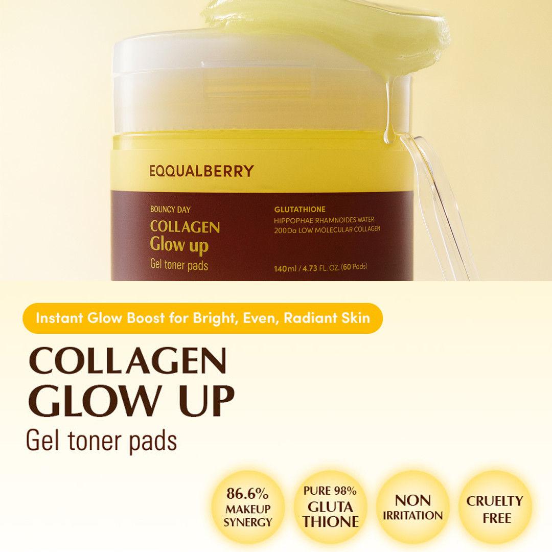 Collagen Glow-Up Gel Pads – Sea Buckthorn, Brightening & Even-Toned Skin