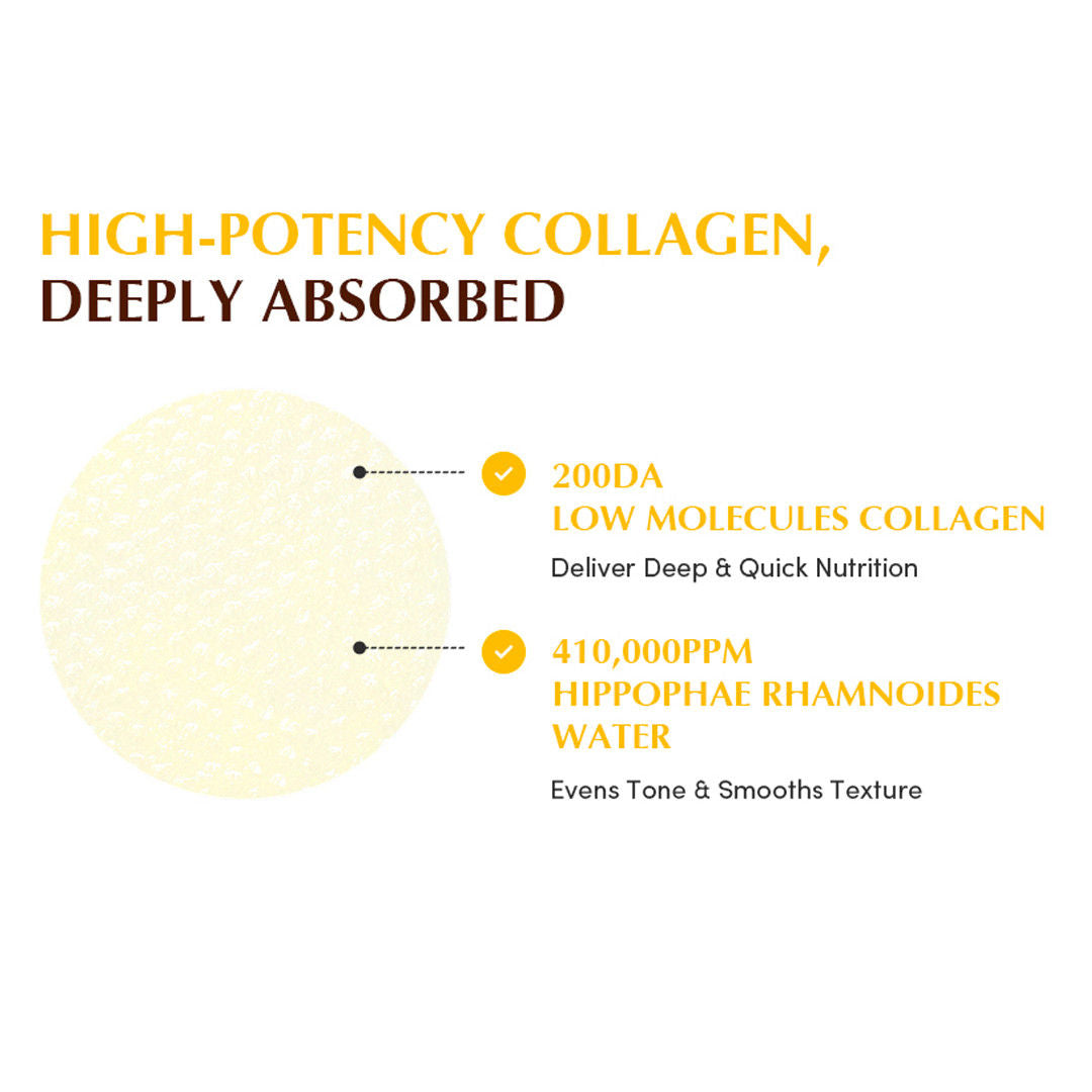 Collagen Glow-Up Gel Pads – Sea Buckthorn, Brightening & Even-Toned Skin