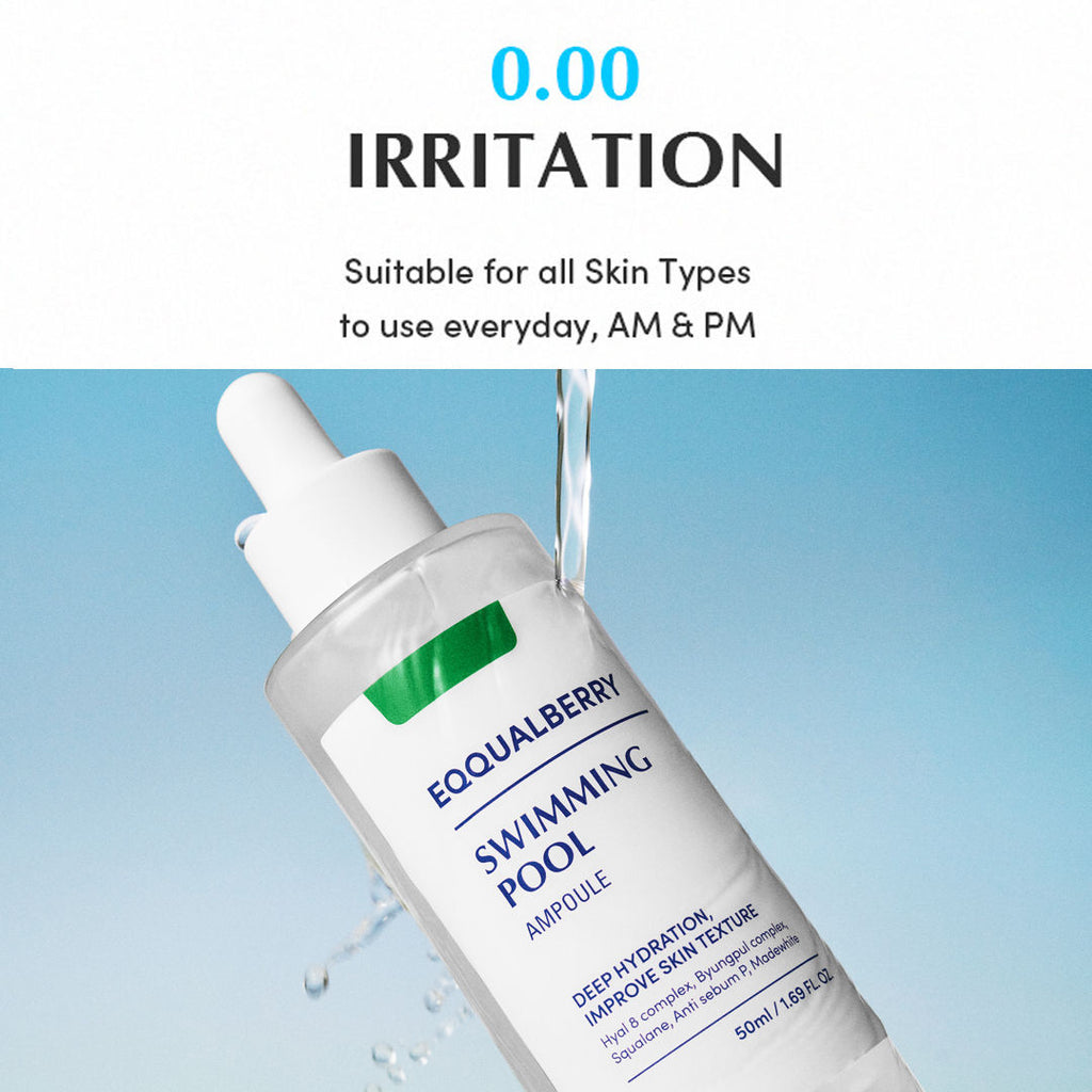 Swimming Pool Hydrating Ampoule – Glass Skin, 5 Berry Complex & Hyaluronic Acid