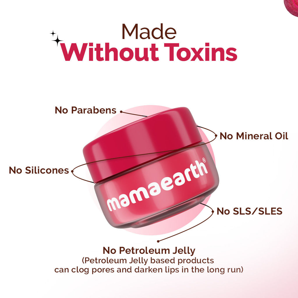 Beetroot Moisture Therapy Lip Balm with Hyaluronic Acid for Dry and Chapped Lips