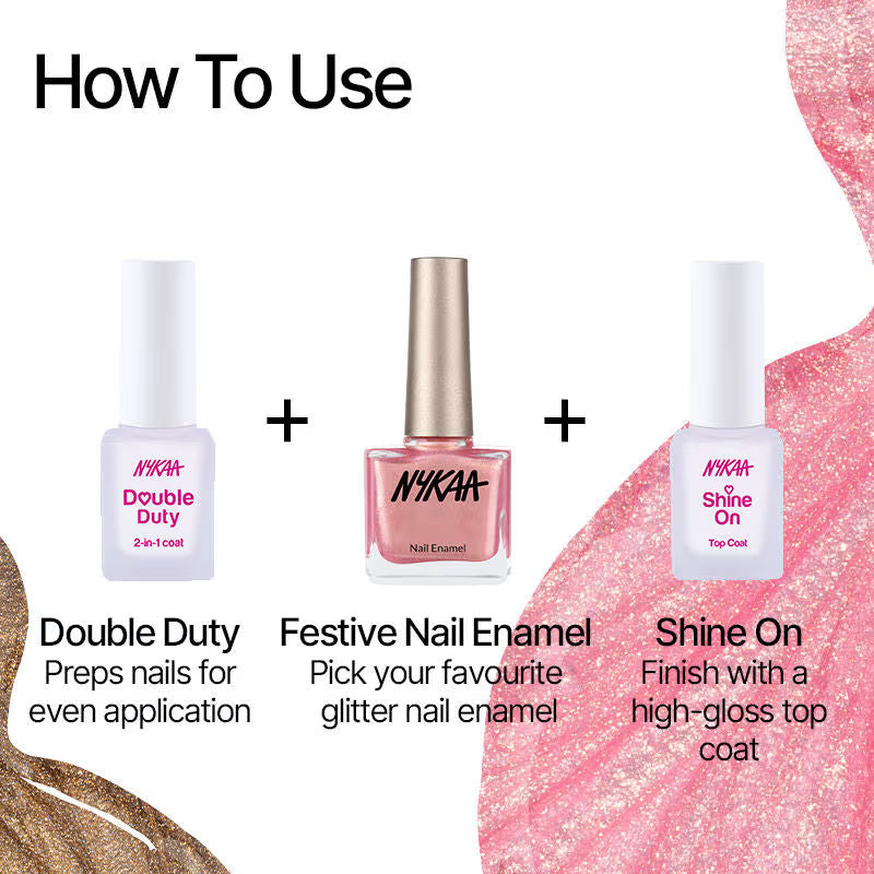 Nykaa Glitter Nail Enamel