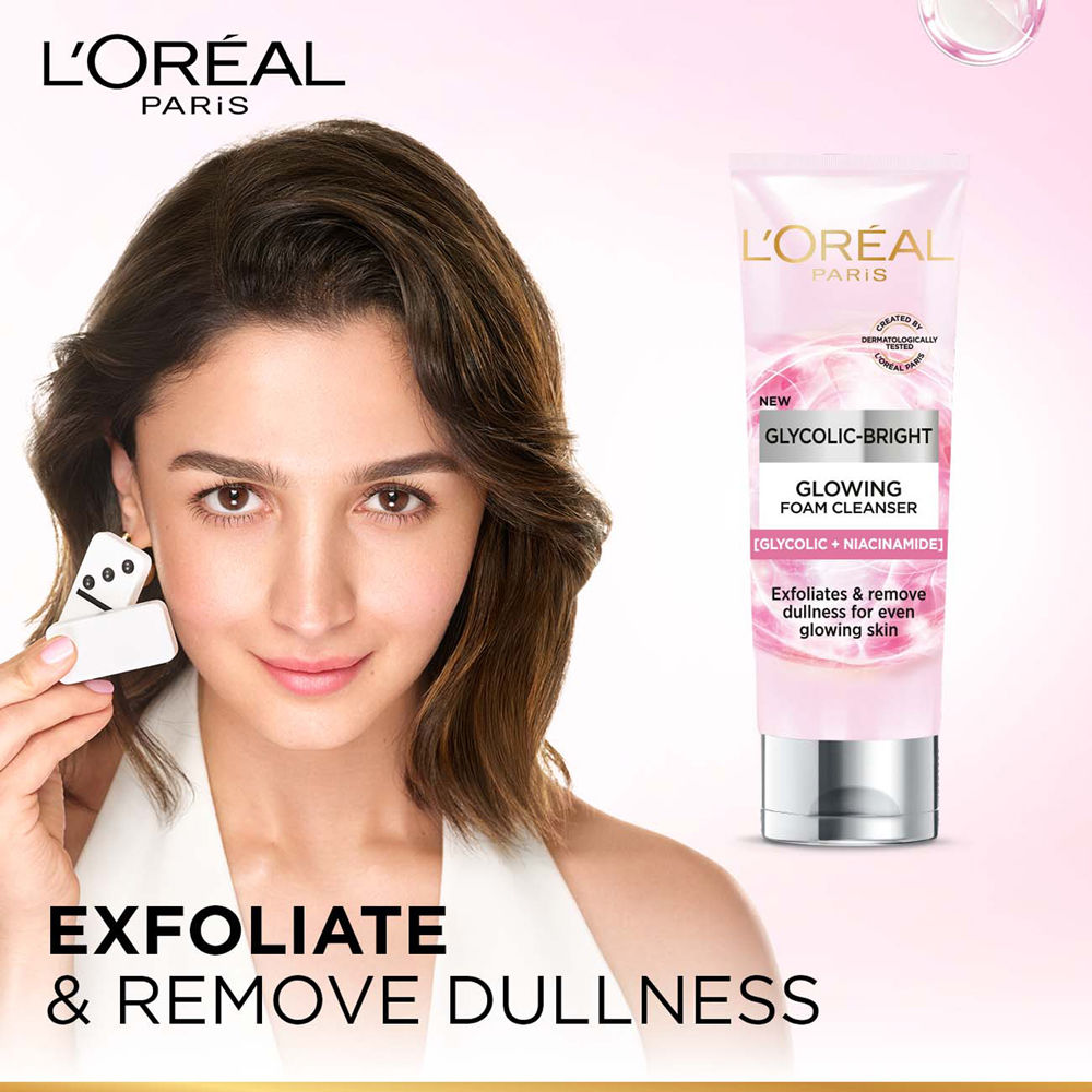 Glycolic Bright Daily Foaming Face Cleanser With Glycolic Acid For Dull Skin