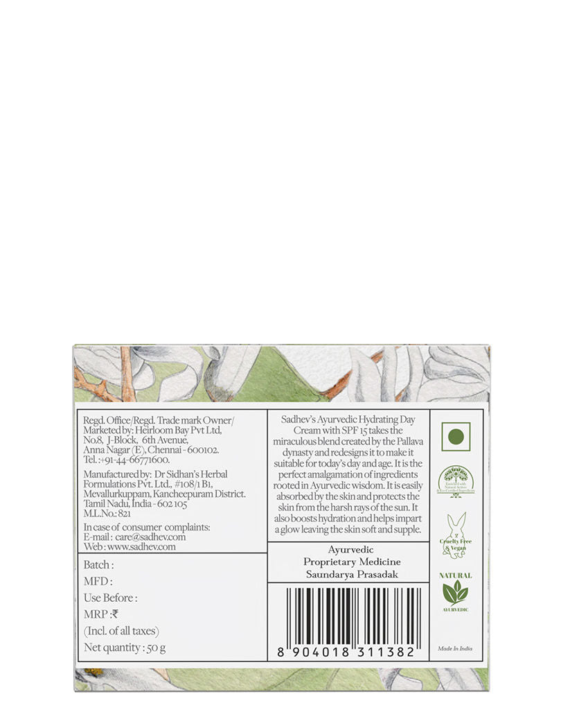 Ayurvedic Hydrating Day Cream Spf 15