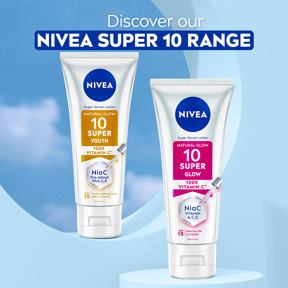 Super 10 Glow Serum Body Lotion With Niacinamide, 120X Vitamin & SPF15