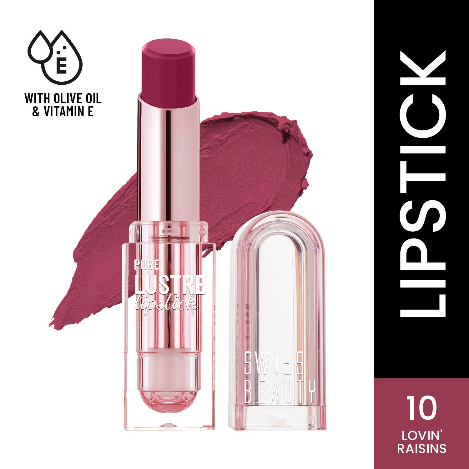 High Shine Finish Smooth Glide Pure Lustre Lipstick