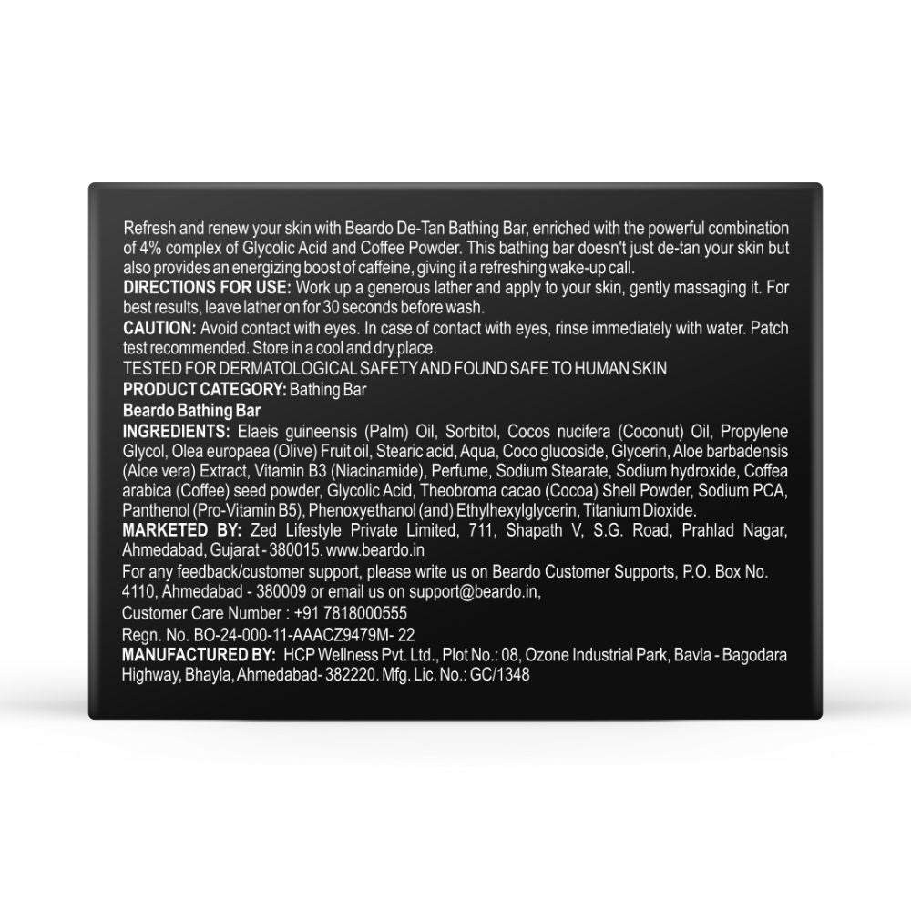 De-Tan Coffee Detox Bathing Bar