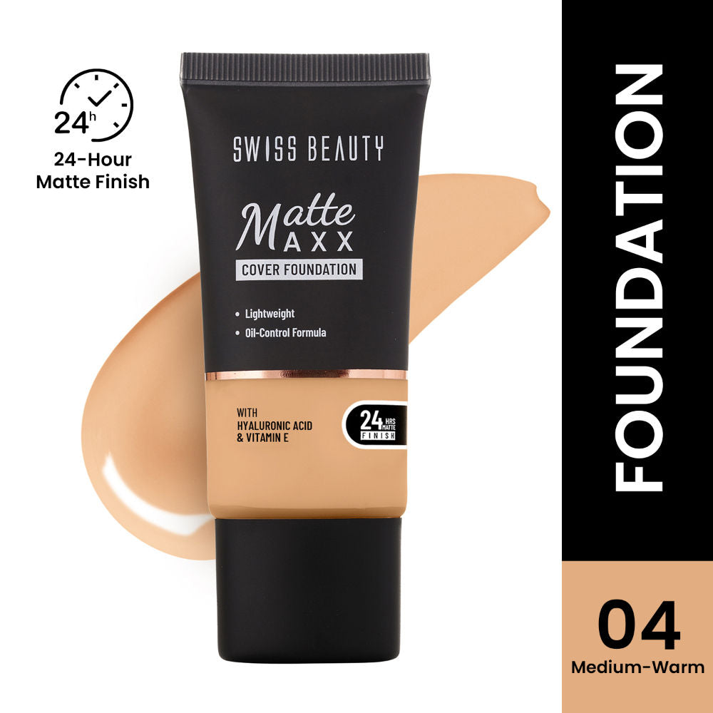 Matte Maxx Cover Foundation with Hyaluronic Acid & Vitamin E