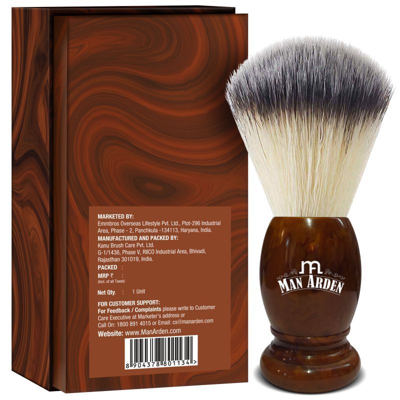 Vintage Finish Premium Shaving Brush With Ultra Soft & Absorbent Bristles Long Handle