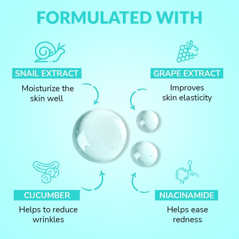 Snail Facial Sheet Mask For Intense Hydration & Remove Dark Spots