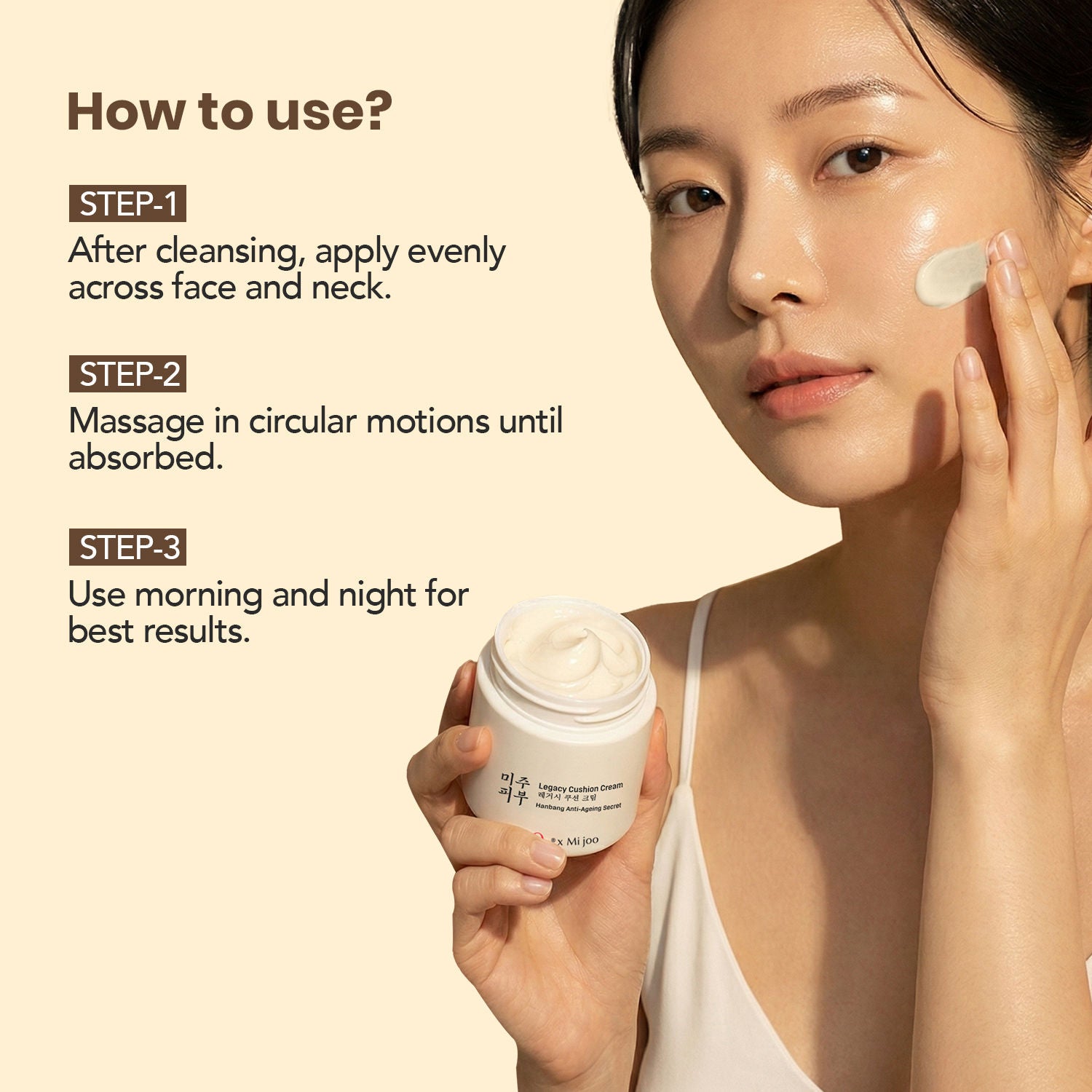Mijoo Korea Legacy Cushion Cream Rice Moisturizer