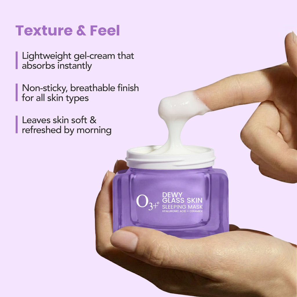 Dewy Glass Skin Sleeping Mask With Hyaluronic Acid And Ceramides