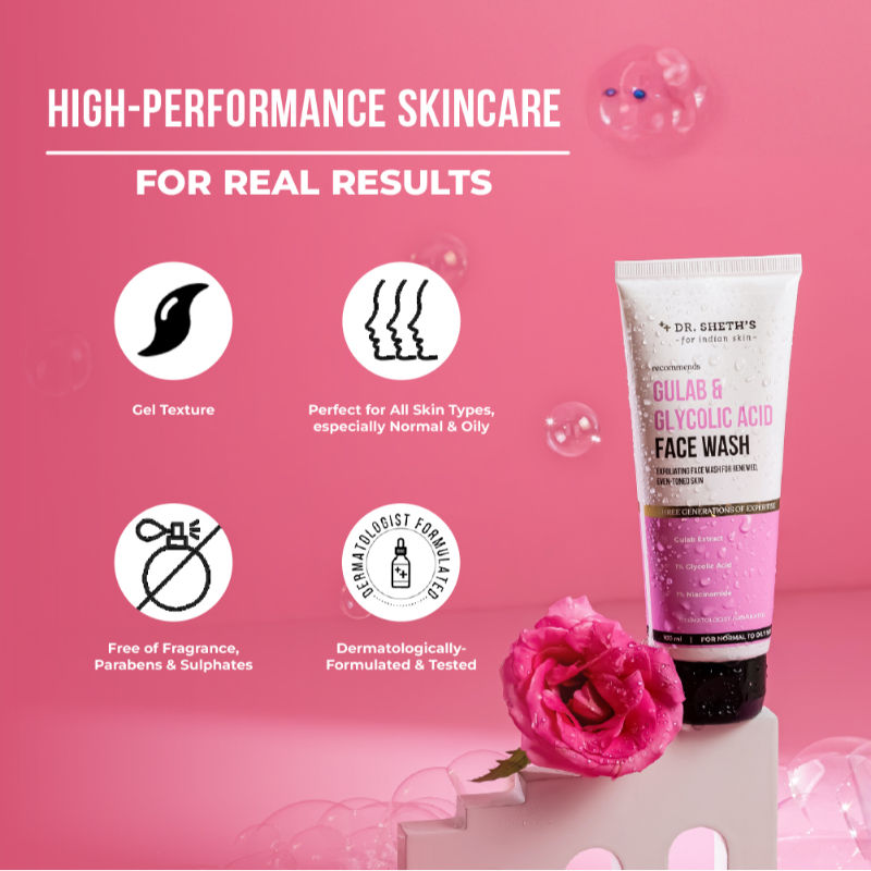 Gulab & Glycolic Acid Face Wash