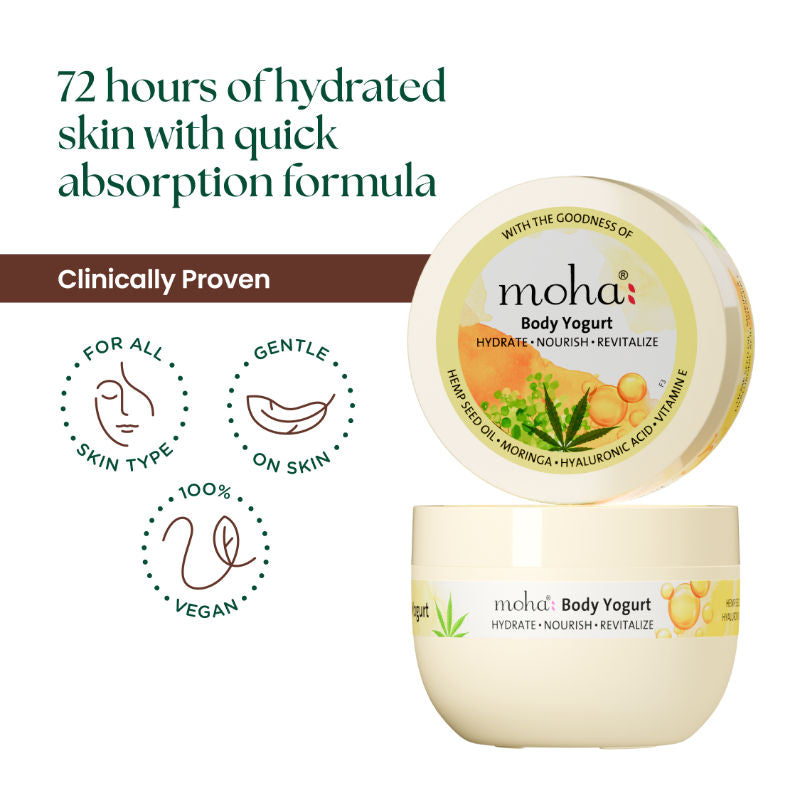 Body Yogurt To Hydrate & Nourish Skin For Soft And Smooth Texture