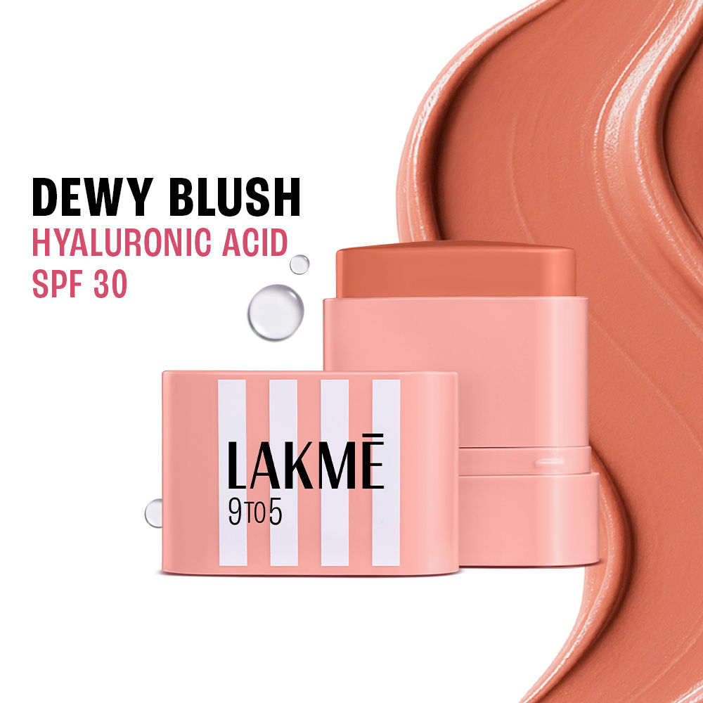 9to5 Hya Beach Edit Blush, SPF 30, Creamy Texture, Dewy Finish - Weekend Flush