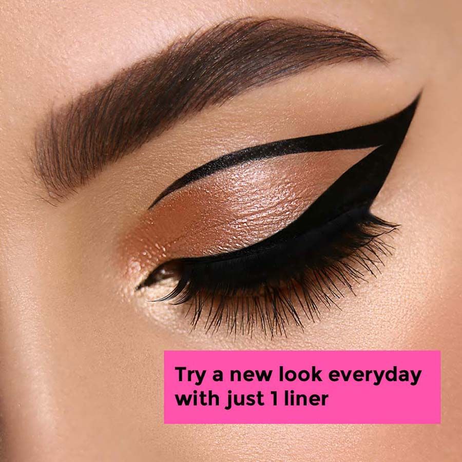 Fashion Eye Makeup 24Hr Stay Gel Kajal & Cake Eyeliner - Black