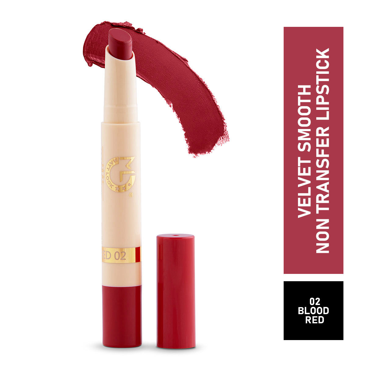Velvet Smooth Non Transfer Lipstick - Blood Red