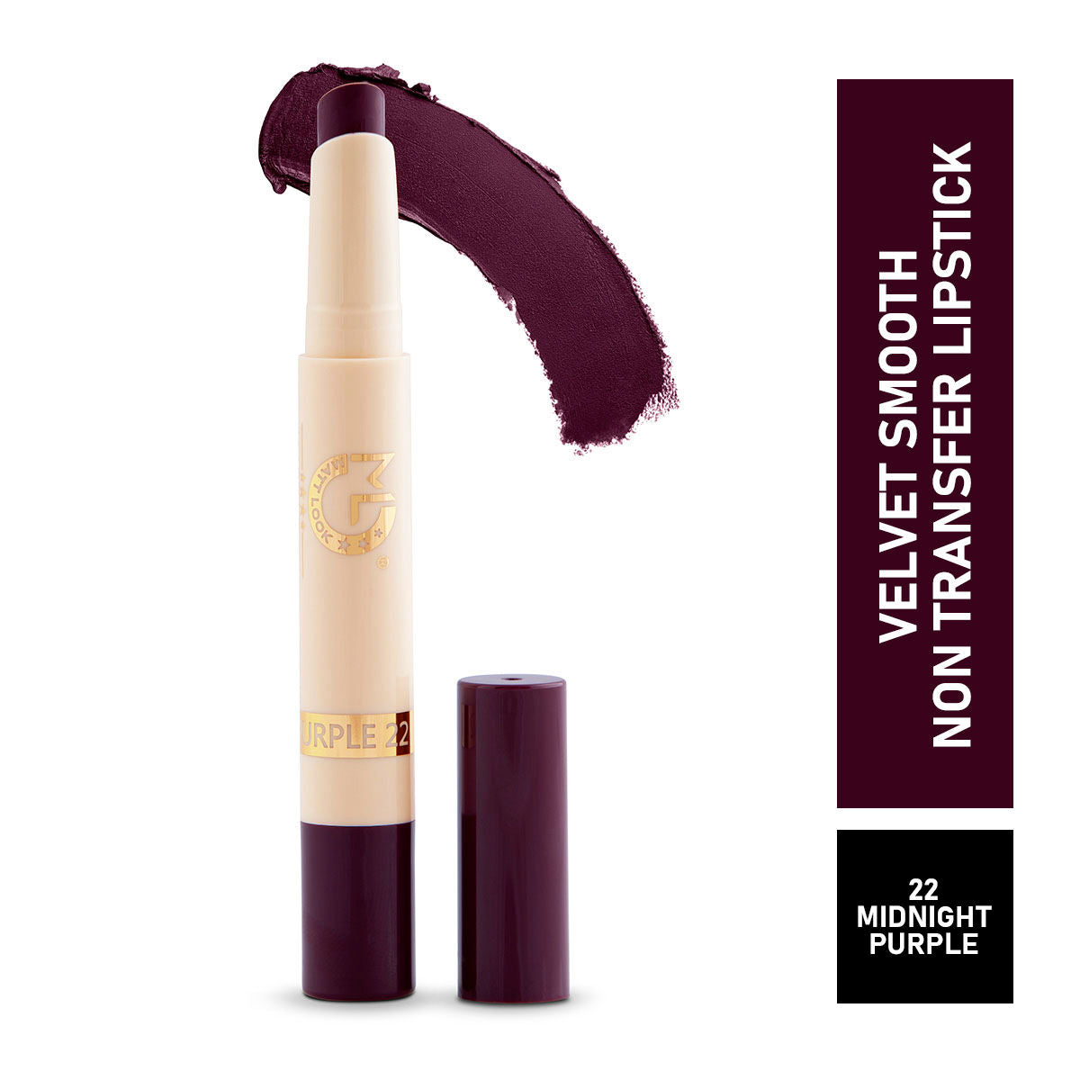 Velvet Smooth Non Transfer Lipstick - Midnight Purple
