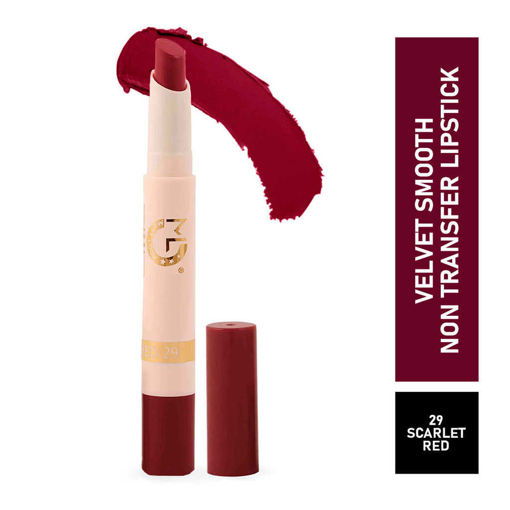Velvet Smooth Non Transfer Lipstick - Scarlet Red