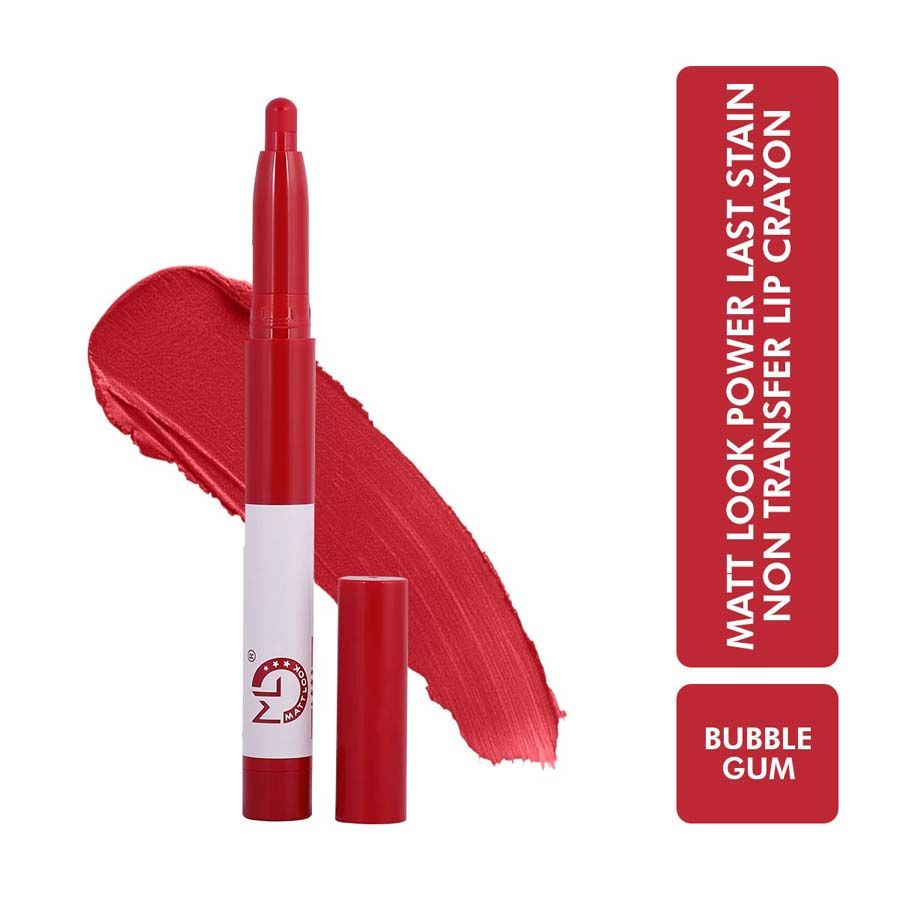 Power Last Lip Stain Crayon Lipstick - Bubble Gum