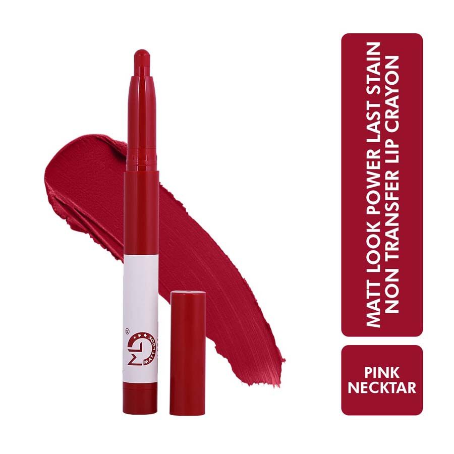Power Last Lip Stain Crayon Lipstick - Pink Necktar