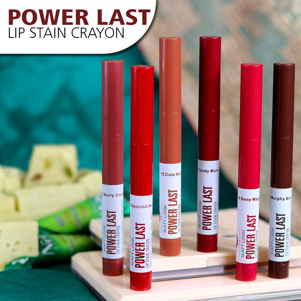 Power Last Lip Stain Crayon Lipstick