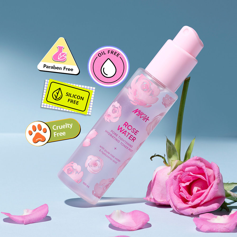 Rose Water Toner Mist with Hyaluronic Acid for Intense Hydration & Skin Barrier Repair