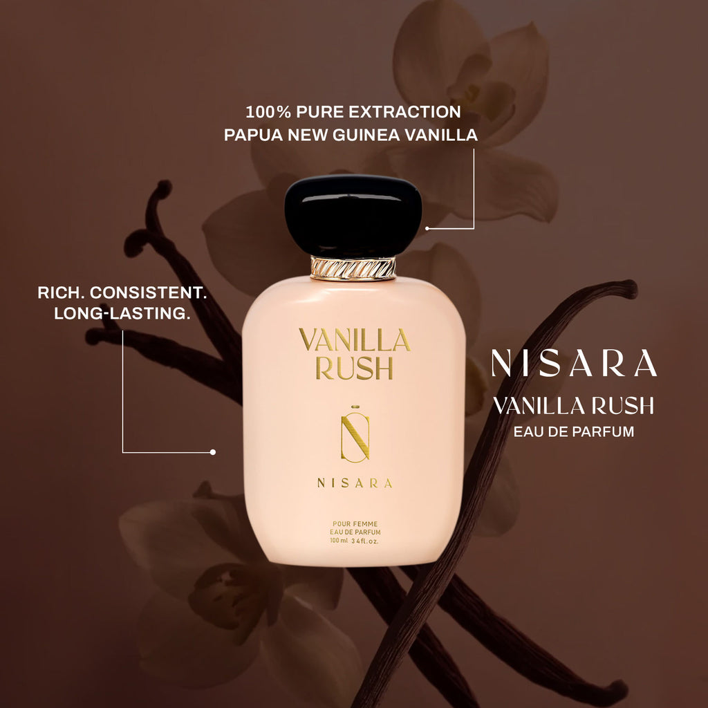 Vanilla Rush - Perfume For Women,Eau De Parfum,Long Lasting Vanilla Amber & Caramel Fragrance