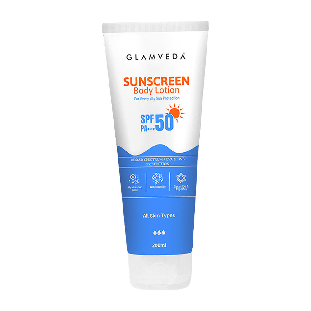 Sunscreen SPF 50 PA+++ Body Lotion With Hyaluronic Acid & Niacinamide