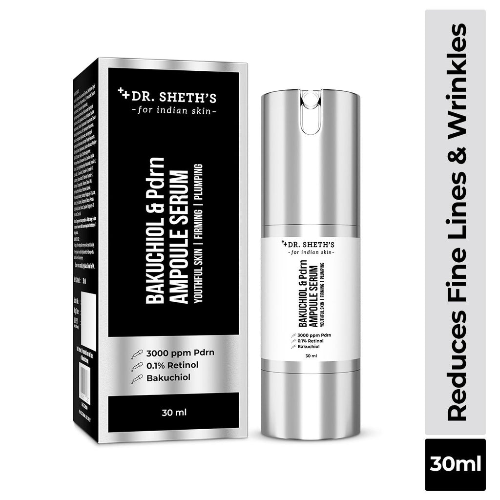 Bakuchiol & PDRN Ampoule Serum Anti-Aging, Reduces Wrinkles, Fine Lines & Repairs Skin