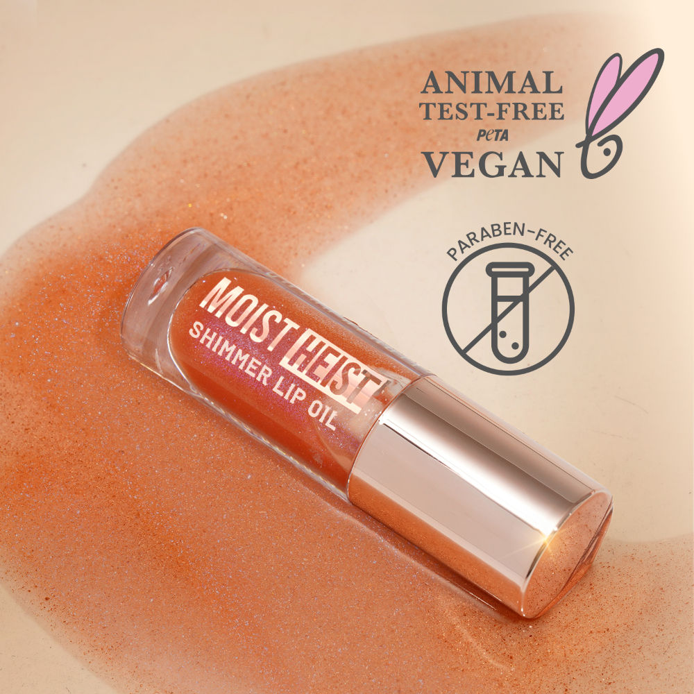 Moist Heist Shimmer Lip Oil Luminous Shine , Hydrating & Lightweight