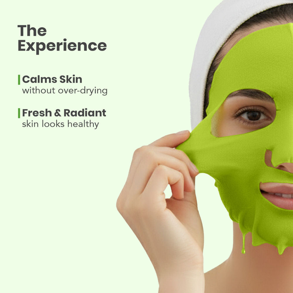 Ci-Calm Glow Sensitive Skin Sheet Mask with Ceramide for Barrier Repair & Anti Redness