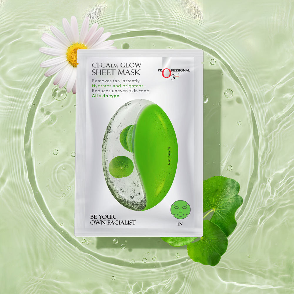 Ci-Calm Glow Sensitive Skin Sheet Mask with Ceramide for Barrier Repair & Anti Redness