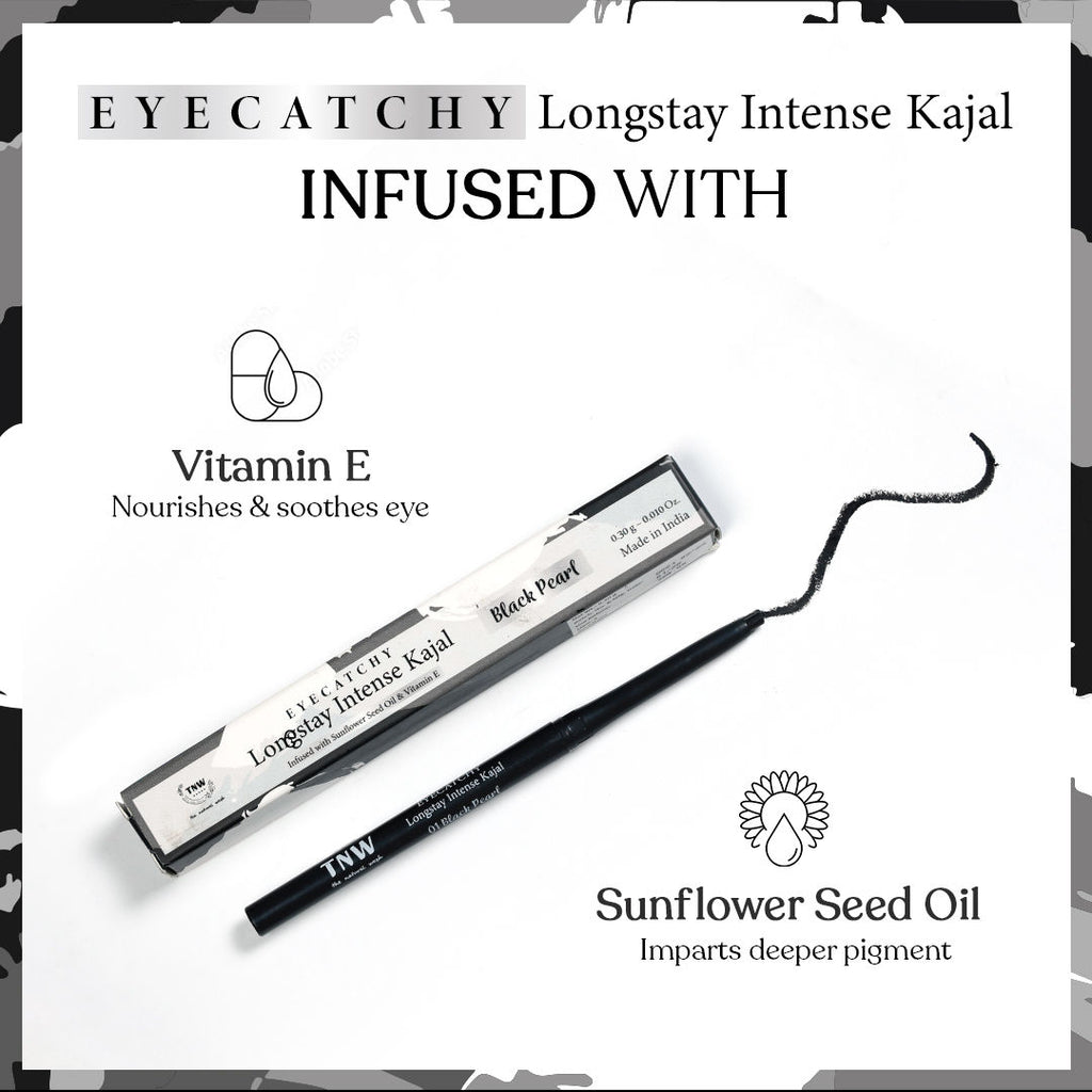 Eyecatchy Longstay Intense Waterproof Kajal Lasts Upto 12 Hrs