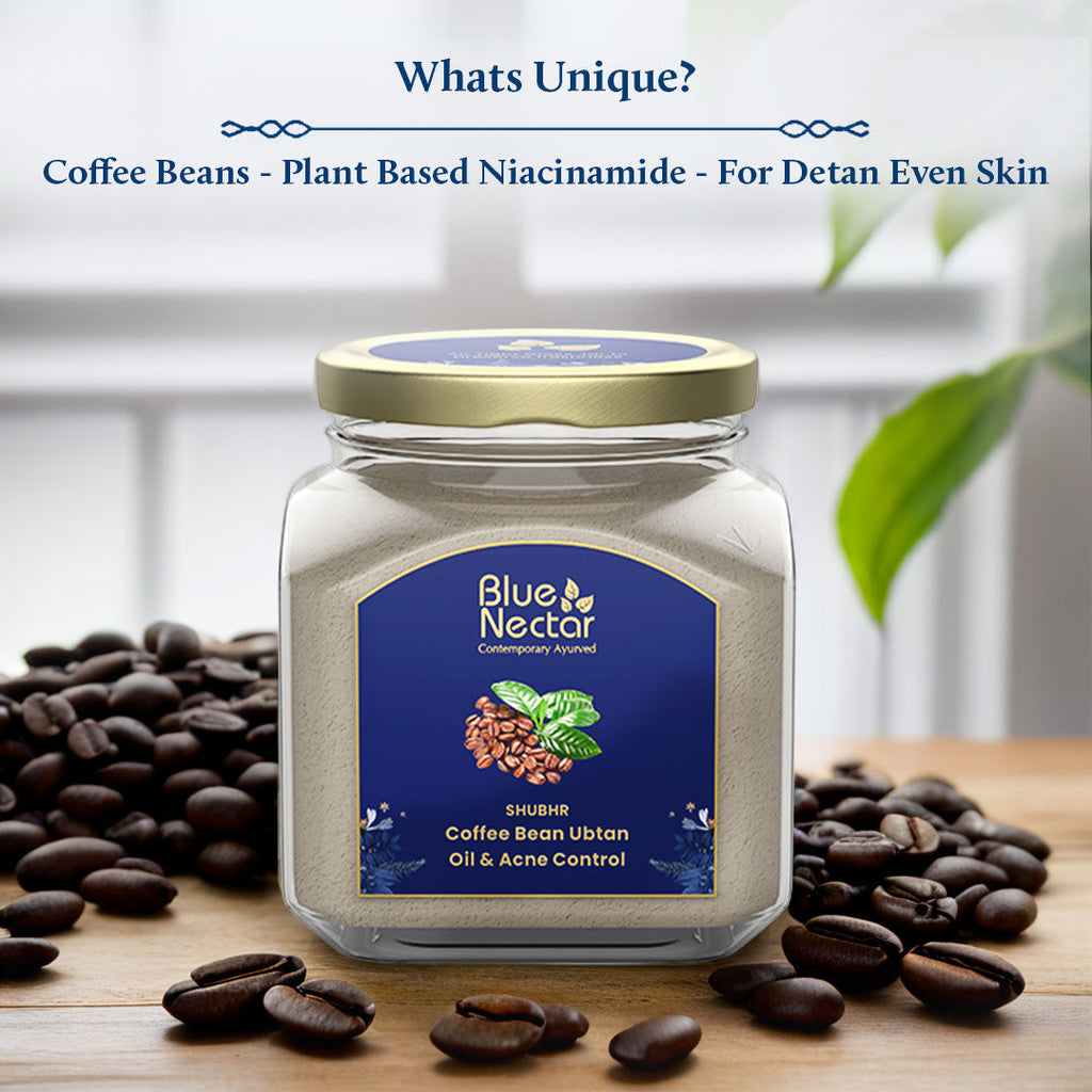 Coffee Bean Ubtan Face Pack & Mask for Skin Repair & Detan (11 Herbs)